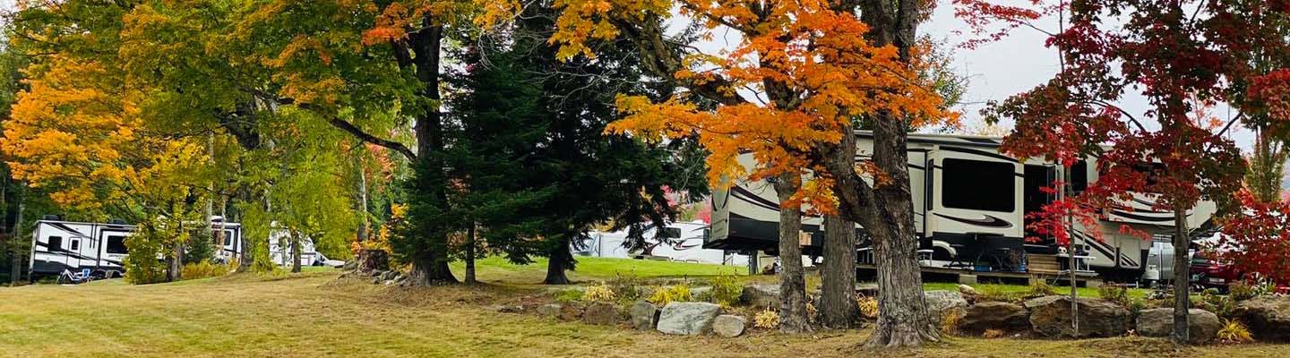 Camping during Vermont foliage